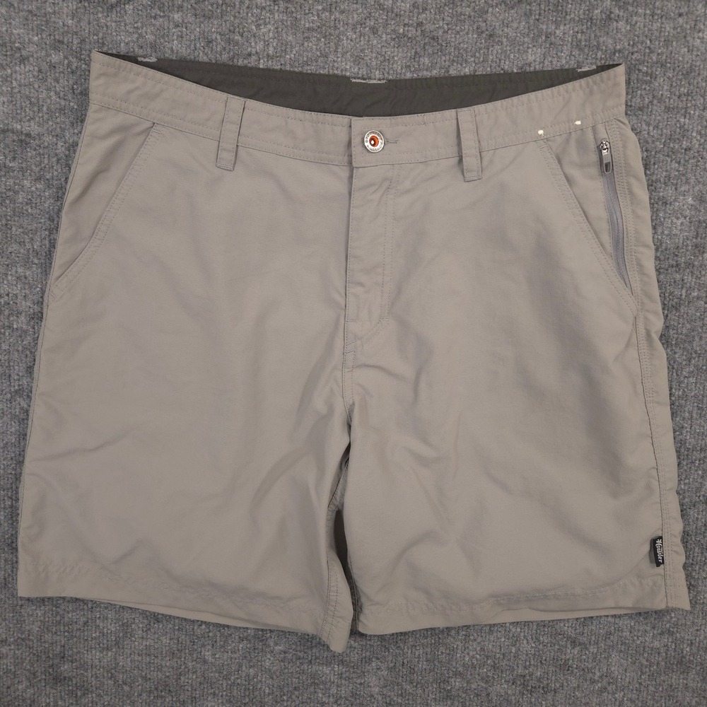 Howler Brothers Horizon Hybrid Shorts Mens 32 Gray Performance Outdoor Hike Swim